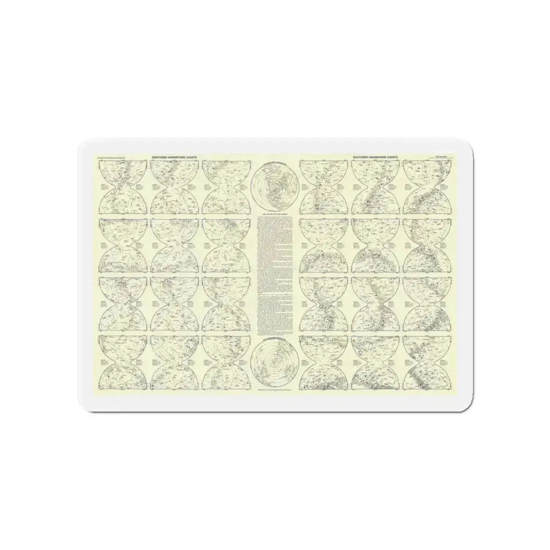 Heavens, The 2 (1957) (Map) Refrigerator Magnet - The Sticker Space