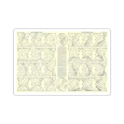 Heavens, The 2 (1957) (Map) STICKER Vinyl Kiss-Cut Decal 3 Inch White - The Sticker Space