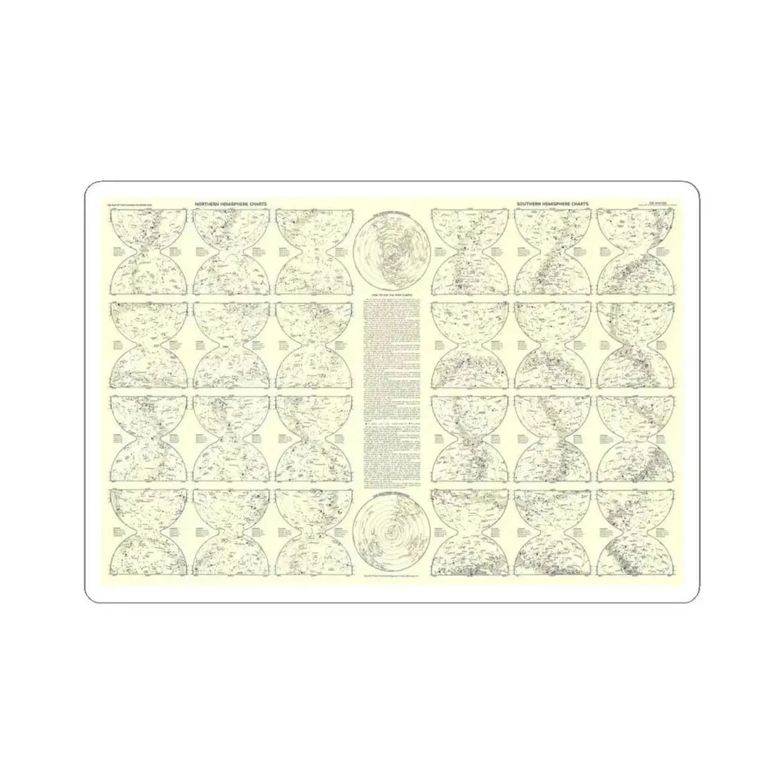 Heavens, The 2 (1957) (Map) STICKER Vinyl Kiss-Cut Decal 4 Inch White - The Sticker Space