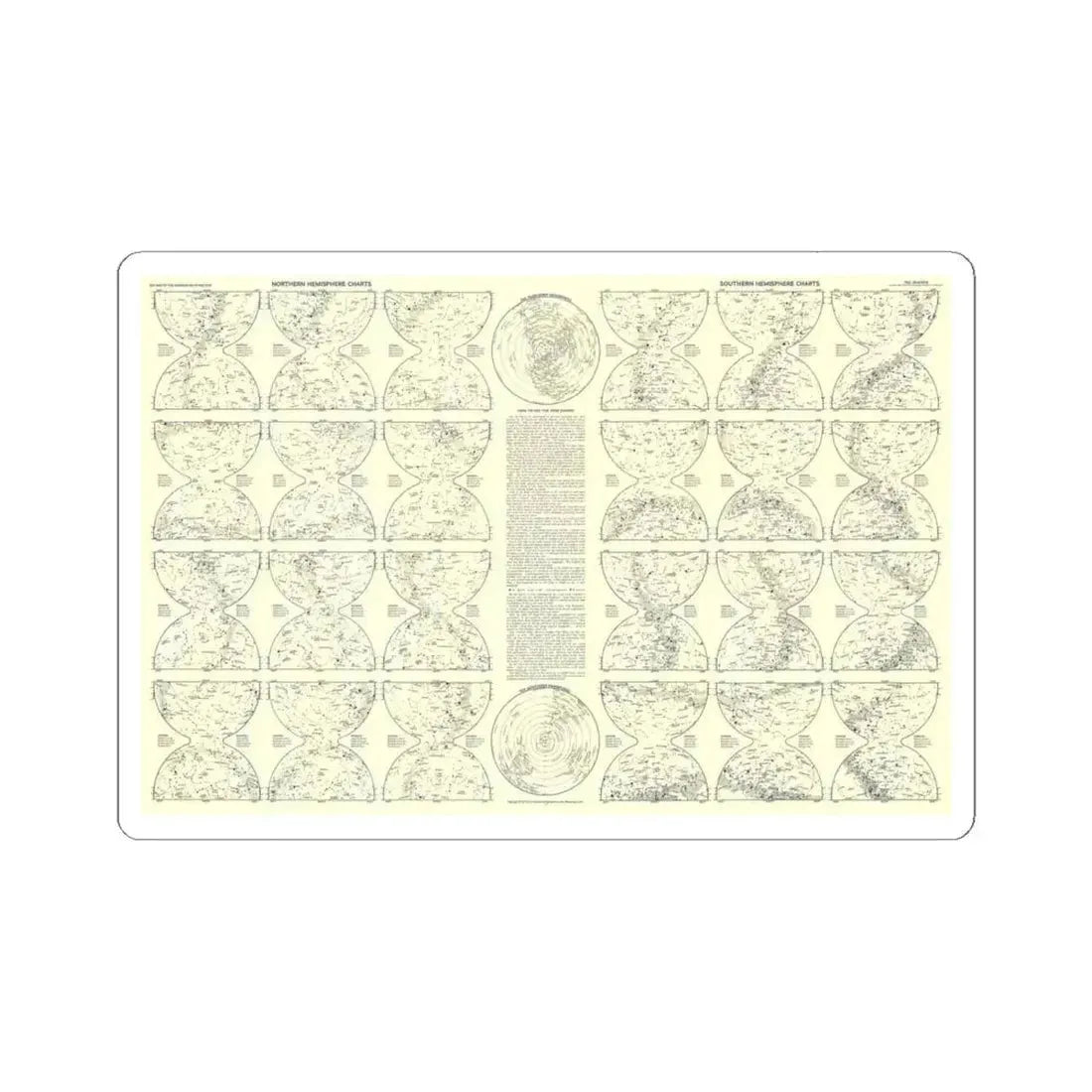 Heavens, The 2 (1957) (Map) STICKER Vinyl Kiss-Cut Decal 6 Inch White - The Sticker Space