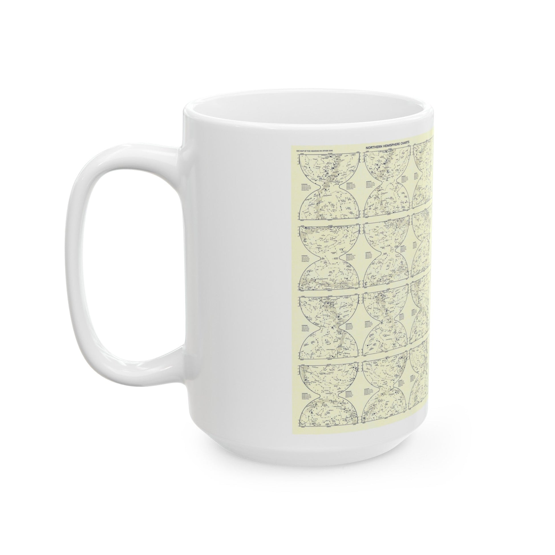 Heavens, The 2 (1957) (Map) White Coffee Mug-The Sticker Space