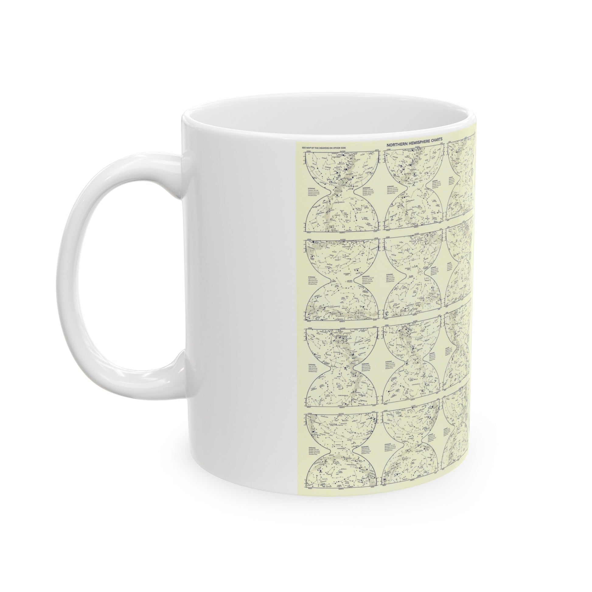 Heavens, The 2 (1957) (Map) White Coffee Mug-The Sticker Space