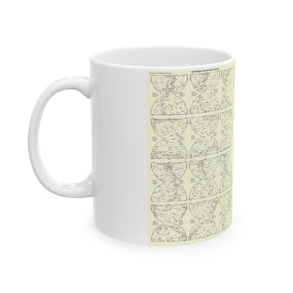 Heavens, The 2 (1957) (Map) White Coffee Mug-The Sticker Space