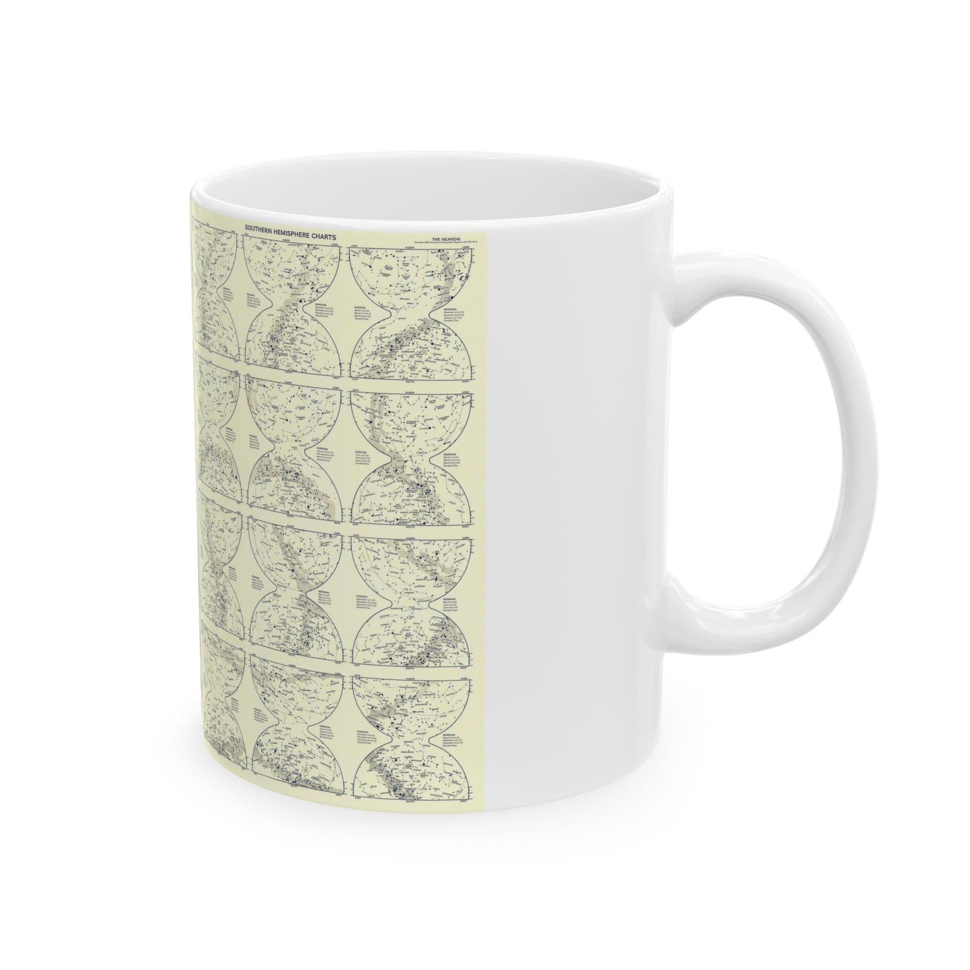 Heavens, The 2 (1957) (Map) White Coffee Mug-The Sticker Space