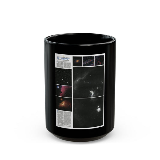 Heavens, The - Palomar Sky Survey (1983) (Map) Black Coffee Mug-15oz-The Sticker Space