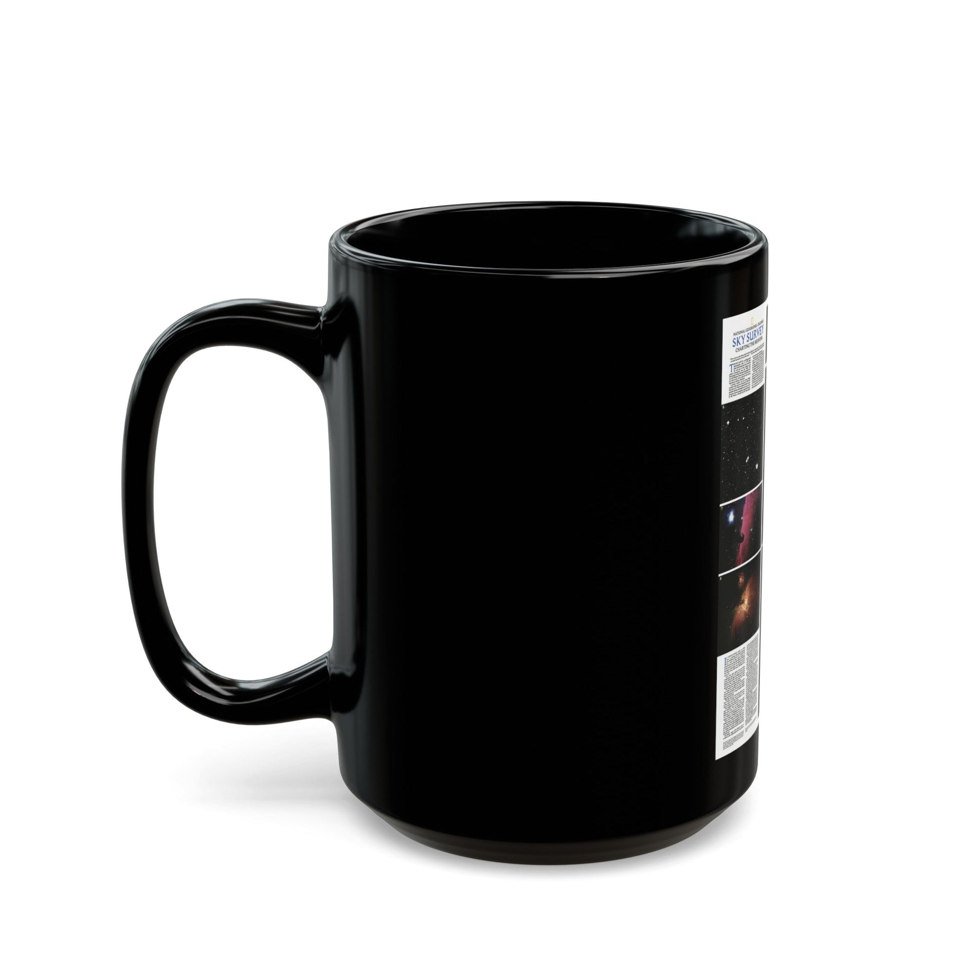 Heavens, The - Palomar Sky Survey (1983) (Map) Black Coffee Mug-The Sticker Space