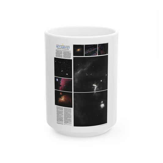 Heavens, The - Palomar Sky Survey (1983) (Map) White Coffee Mug-15oz-The Sticker Space