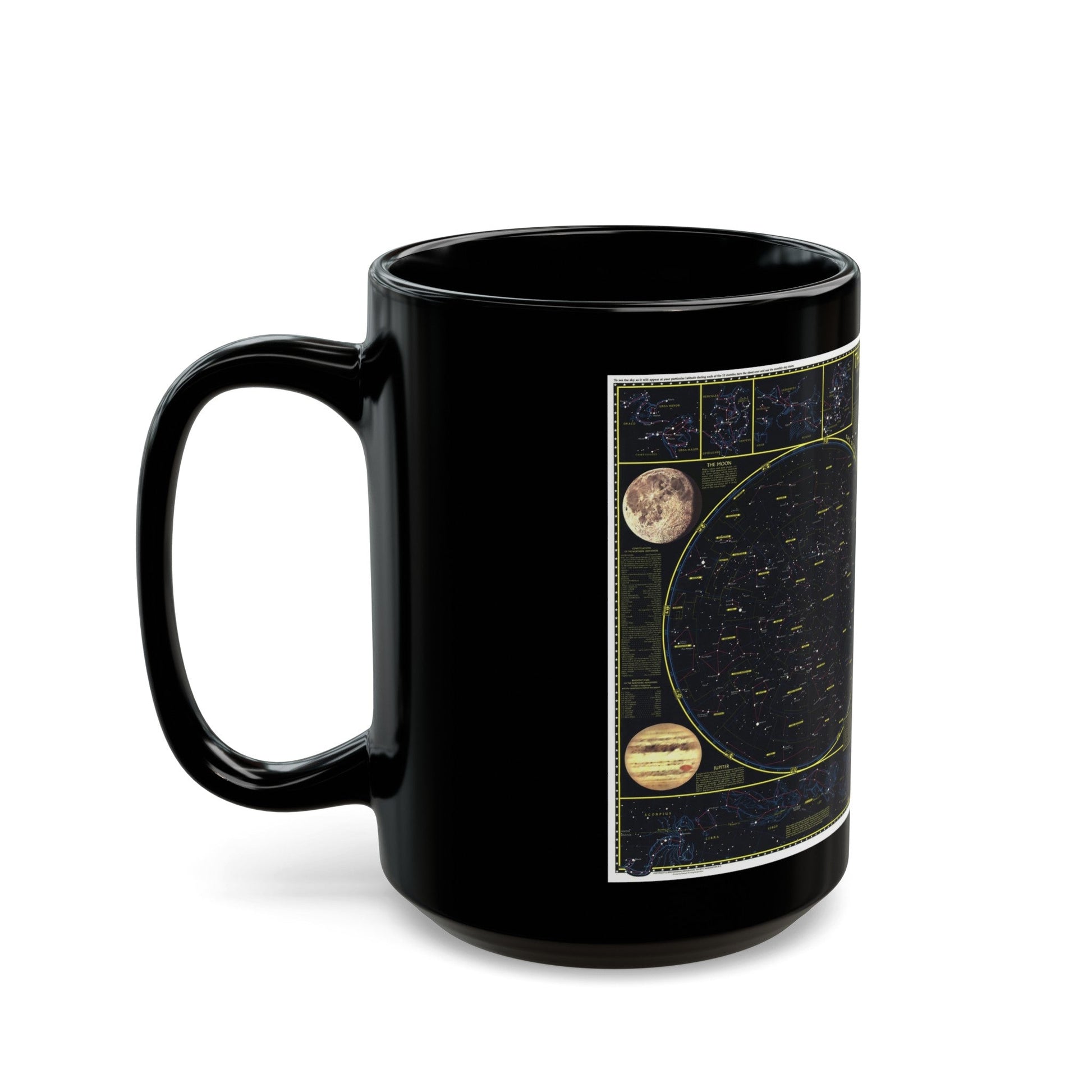 Heavens. The (1970) (Map) Black Coffee Mug-The Sticker Space