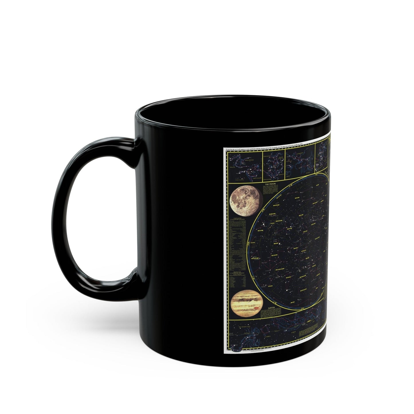 Heavens. The (1970) (Map) Black Coffee Mug-The Sticker Space