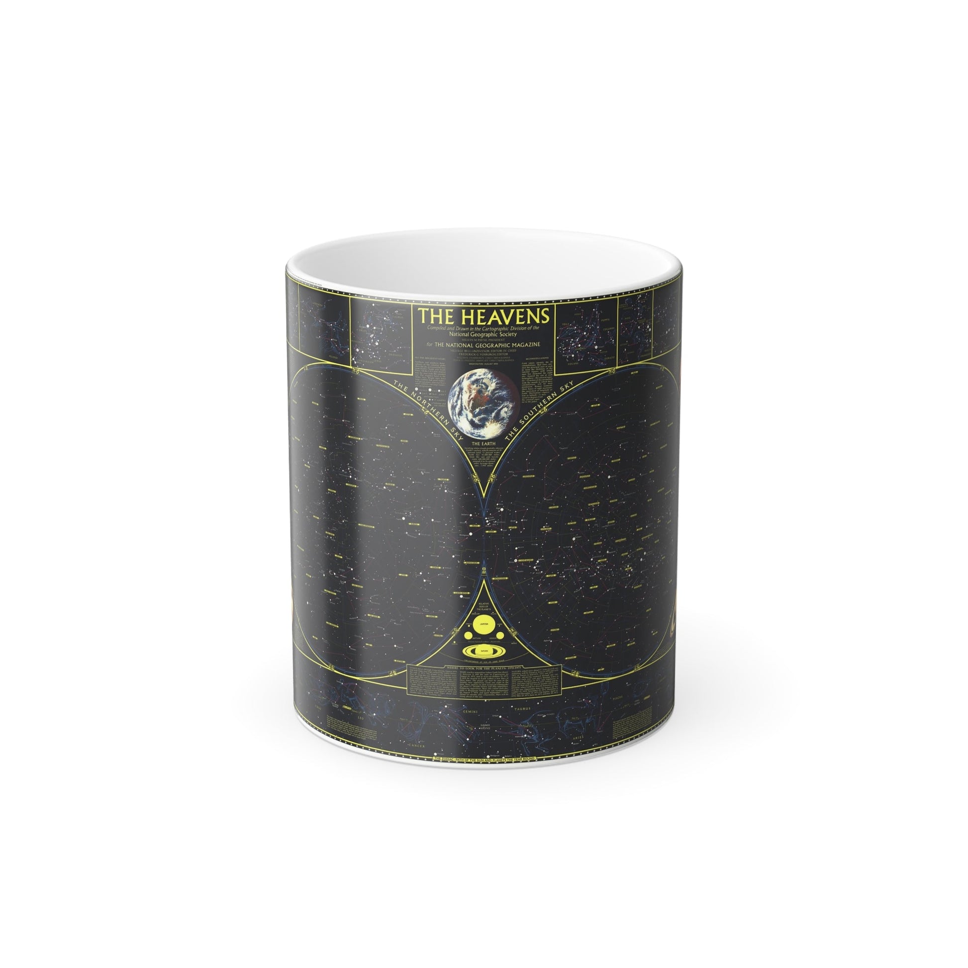 Heavens. The (1970) (Map) Color Changing Mug 11oz-11oz-The Sticker Space