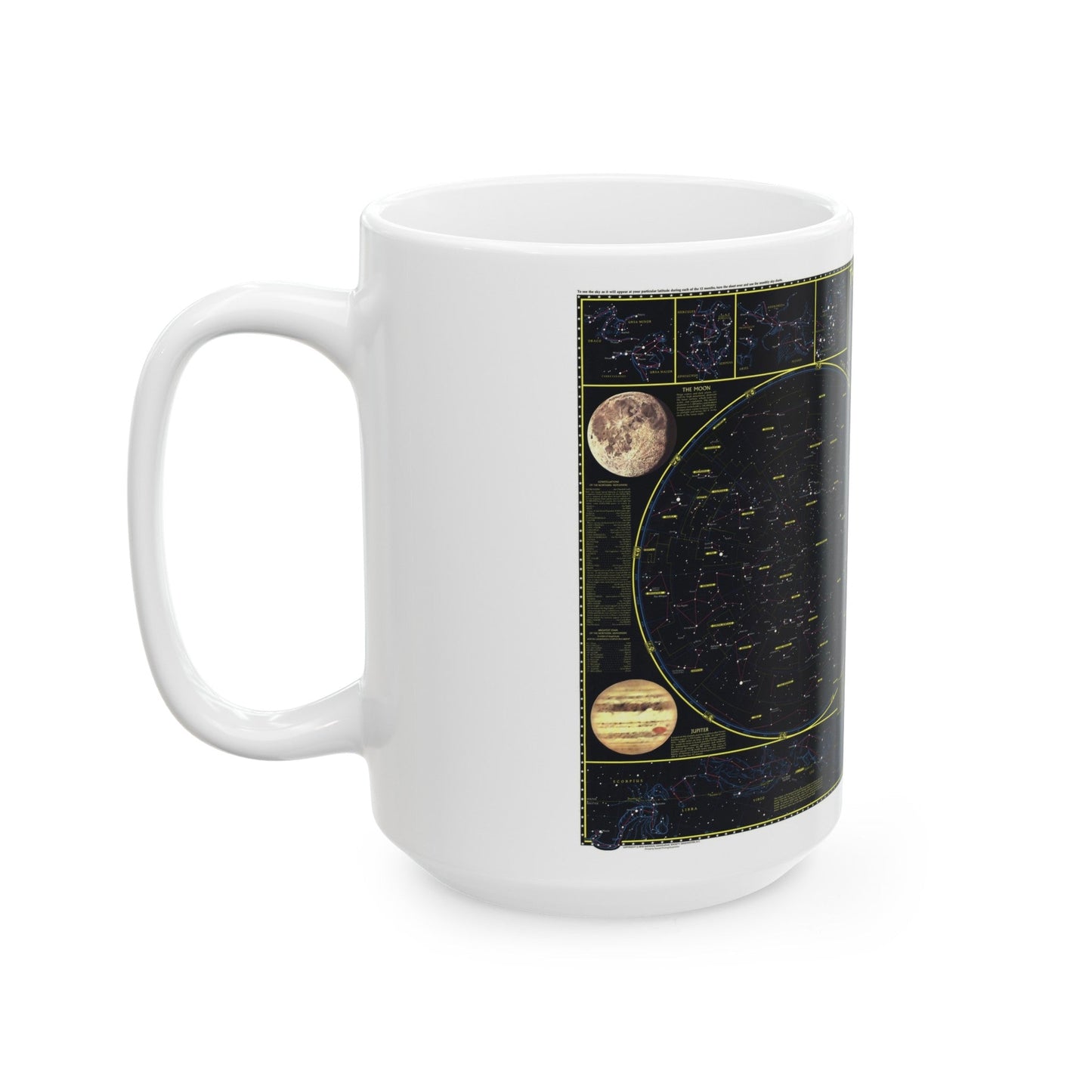 Heavens. The (1970) (Map) White Coffee Mug-The Sticker Space