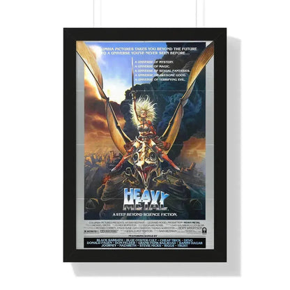 HEAVY METAL 1981 - Framed Movie Poster 16″ x 24″ Black - The Sticker Space