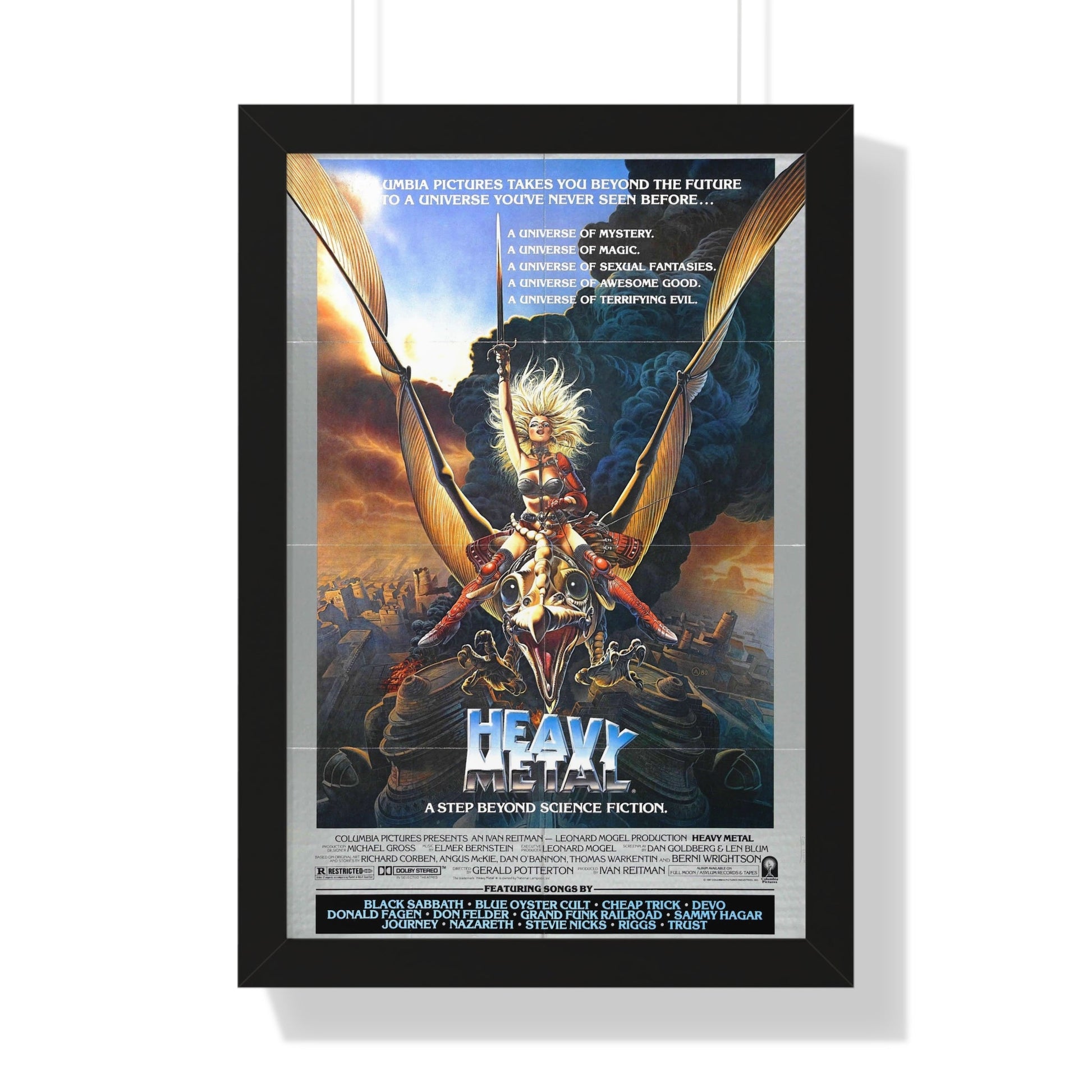 HEAVY METAL 1981 - Framed Movie Poster-16″ x 24″-The Sticker Space