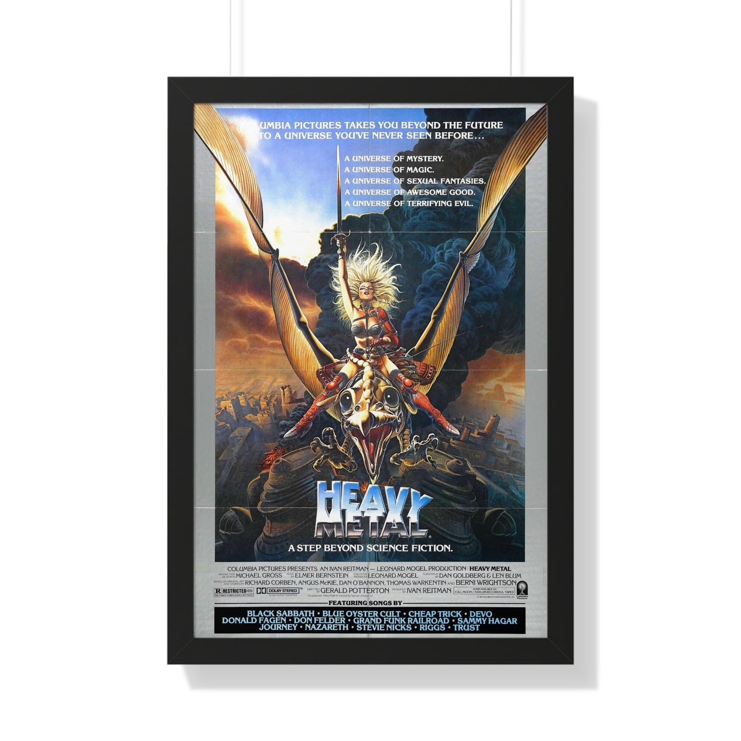 HEAVY METAL 1981 - Framed Movie Poster-20" x 30"-The Sticker Space