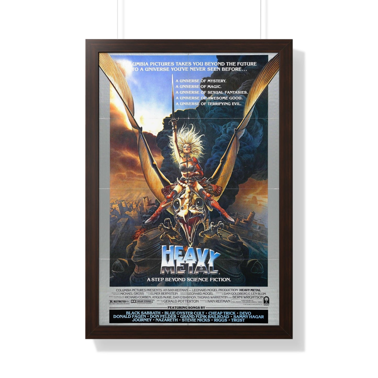 HEAVY METAL 1981 - Framed Movie Poster-20" x 30"-The Sticker Space