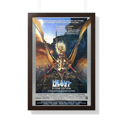 HEAVY METAL 1981 - Framed Movie Poster 20" x 30" Walnut - The Sticker Space