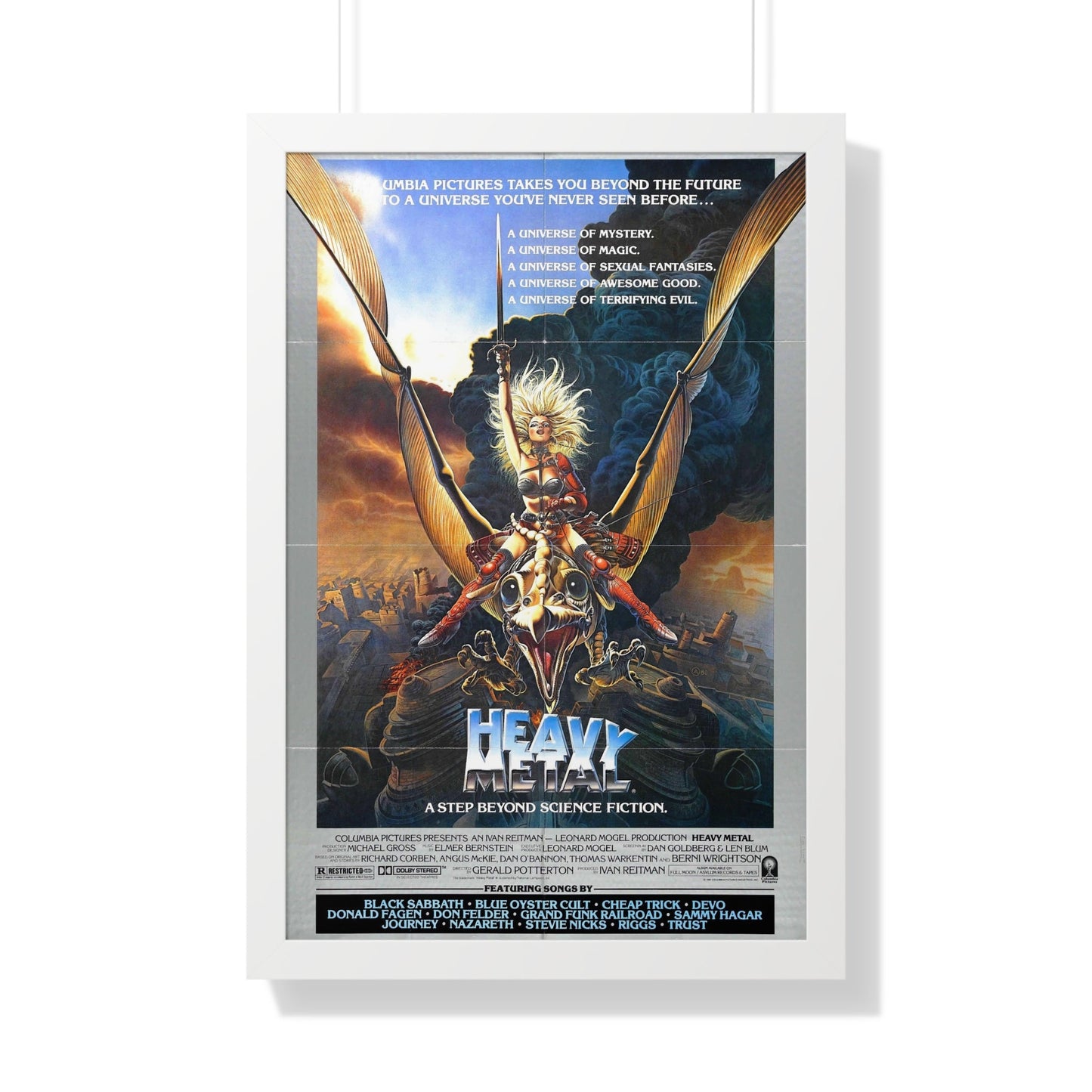 HEAVY METAL 1981 - Framed Movie Poster-20" x 30"-The Sticker Space