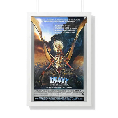 HEAVY METAL 1981 - Framed Movie Poster 20" x 30" White - The Sticker Space