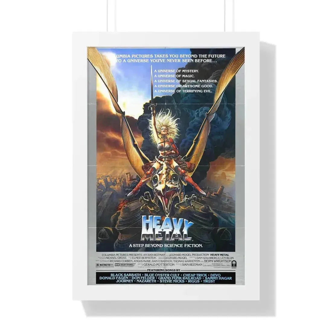 HEAVY METAL 1981 - Framed Movie Poster - The Sticker Space