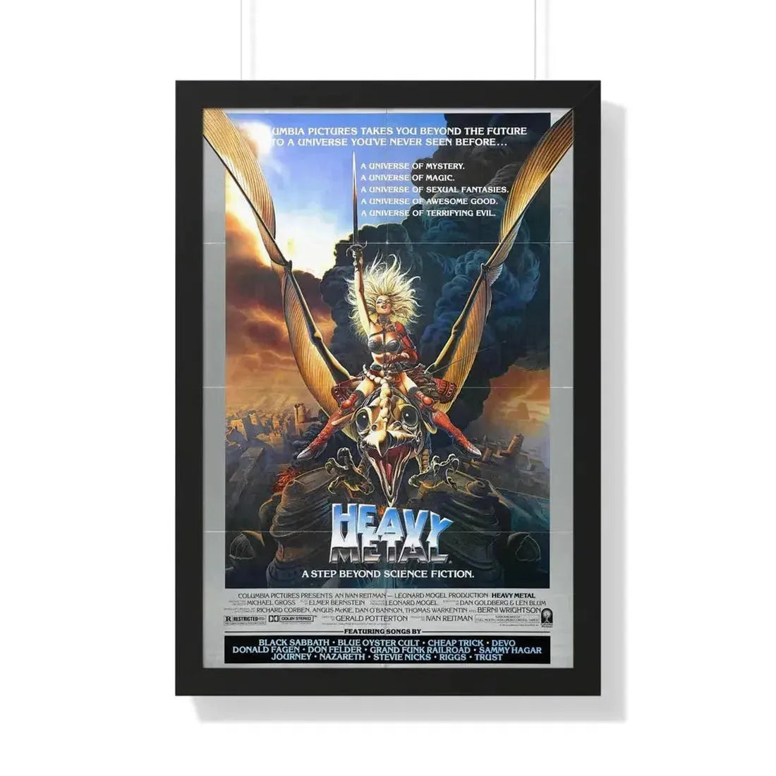 HEAVY METAL 1981 - Framed Movie Poster - The Sticker Space