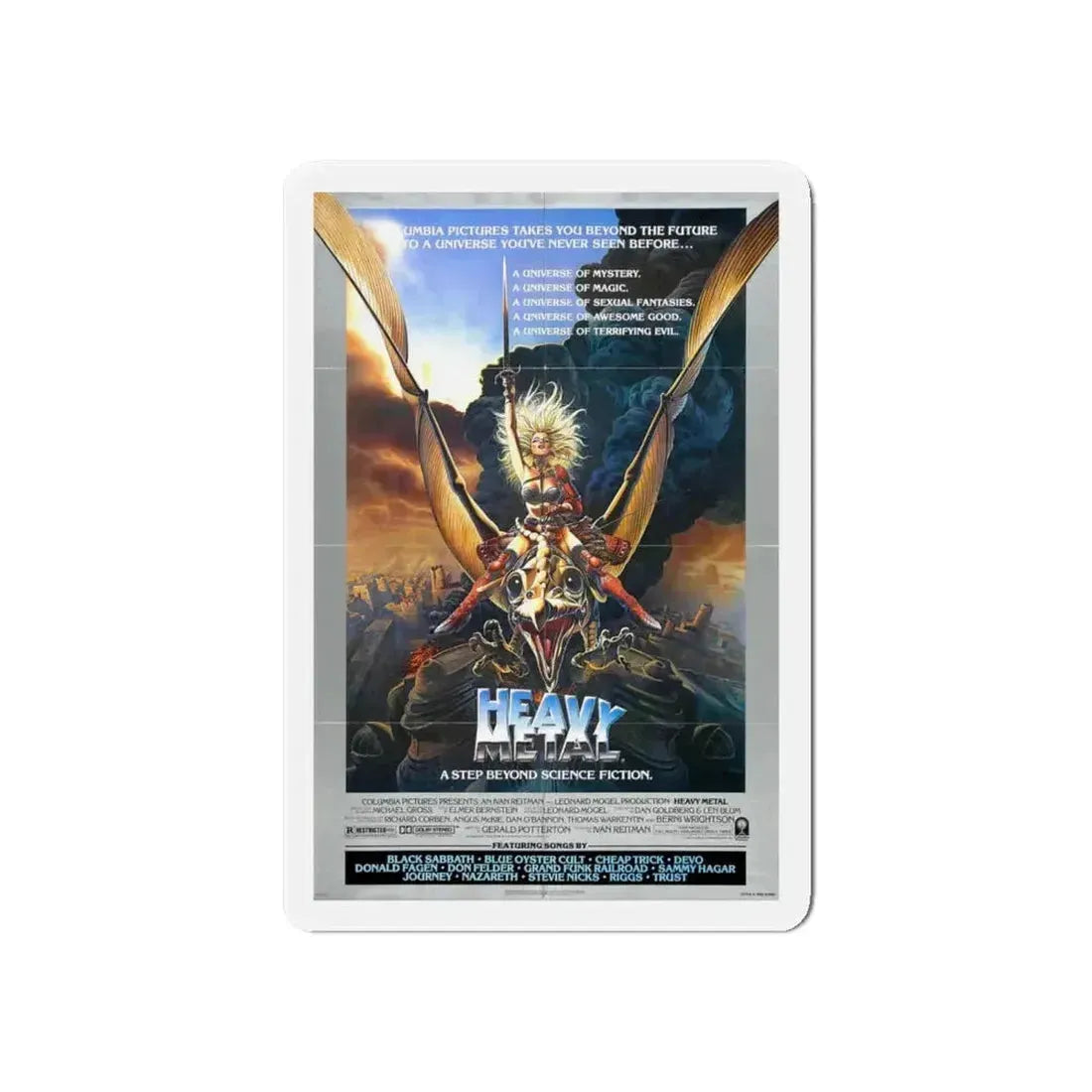 HEAVY METAL 1981 Movie Poster - Refrigerator Magnet - The Sticker Space