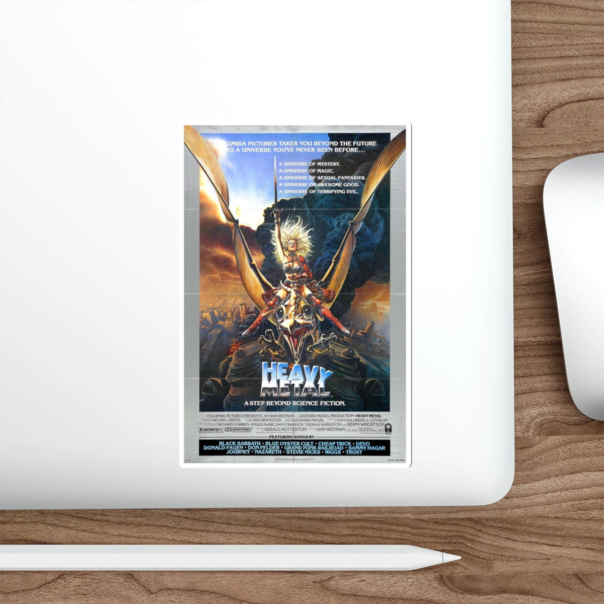 HEAVY METAL 1981 Movie Poster STICKER Vinyl Die-Cut Decal-The Sticker Space