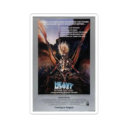 Heavy Metal 1981 Movie Poster - STICKER Vinyl Kiss-Cut Decal 4 Inch White - The Sticker Space