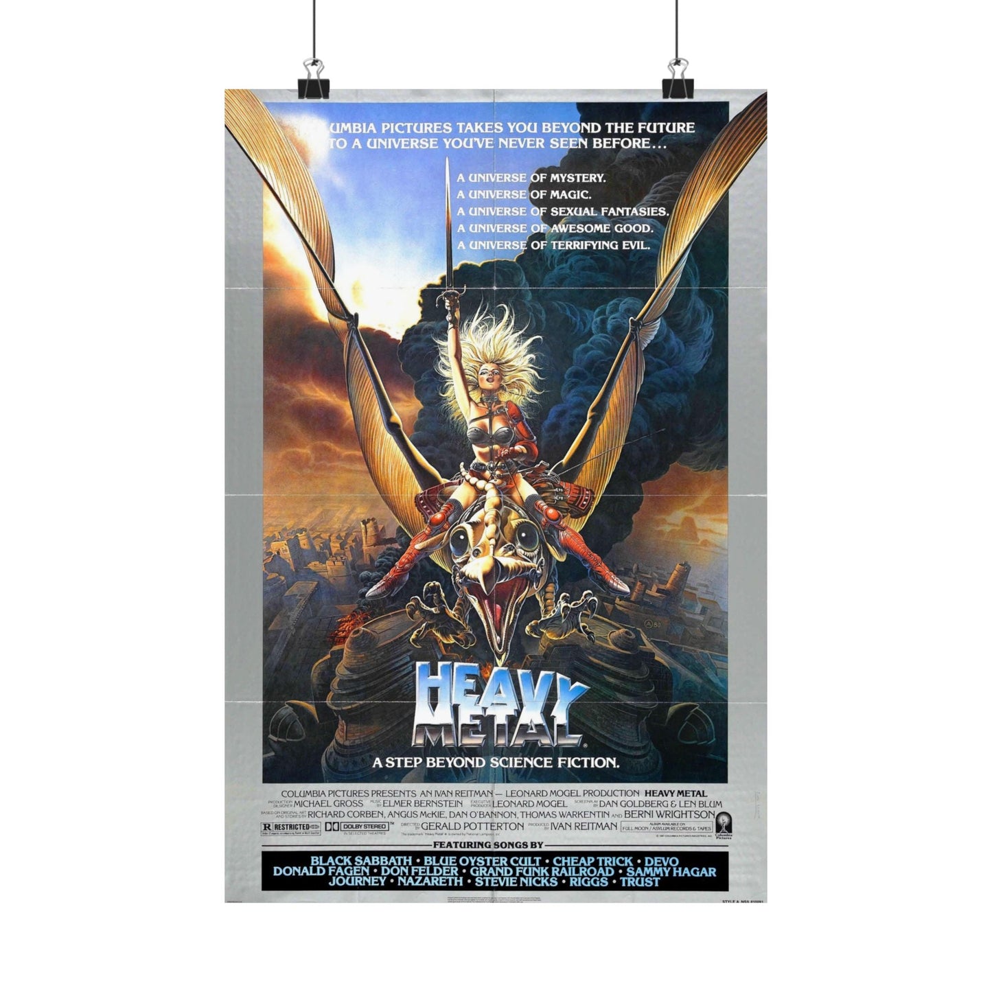 HEAVY METAL 1981 - Paper Movie Poster-12″ x 18″-The Sticker Space