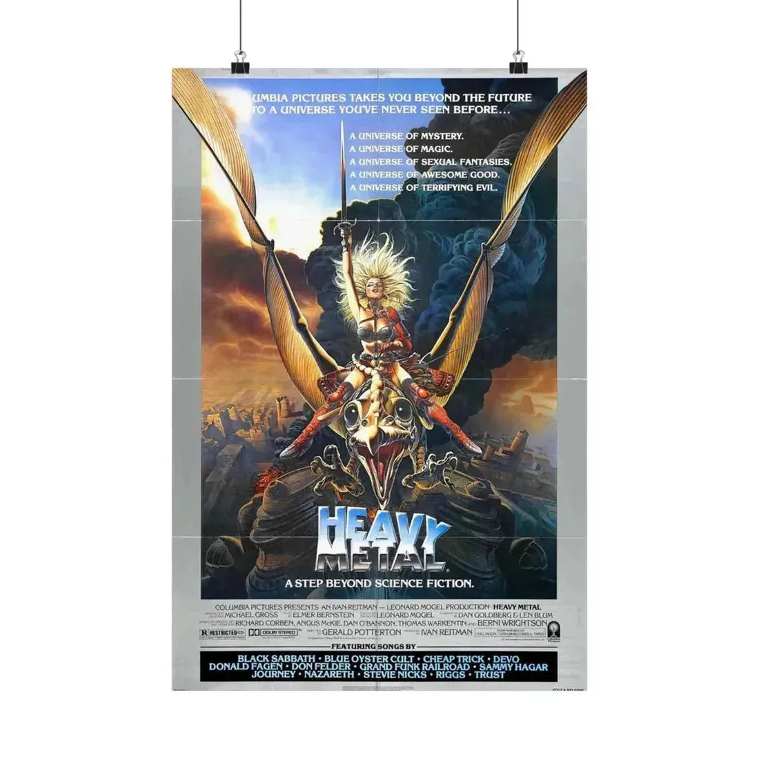 HEAVY METAL 1981 - Paper Movie Poster - The Sticker Space
