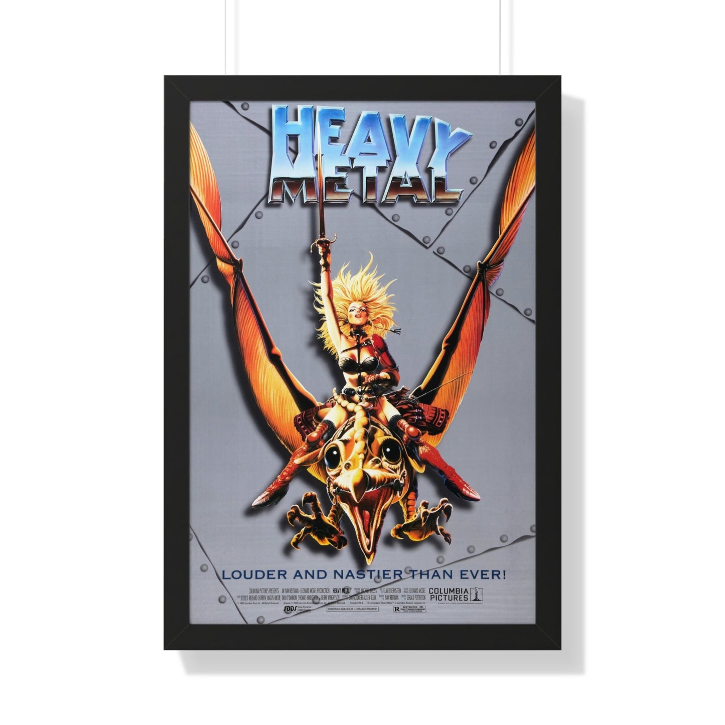 HEAVY METAL (RERELEASE) 1981 - Framed Movie Poster-20" x 30"-The Sticker Space