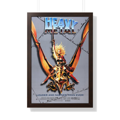 HEAVY METAL (RERELEASE) 1981 - Framed Movie Poster-20" x 30"-The Sticker Space