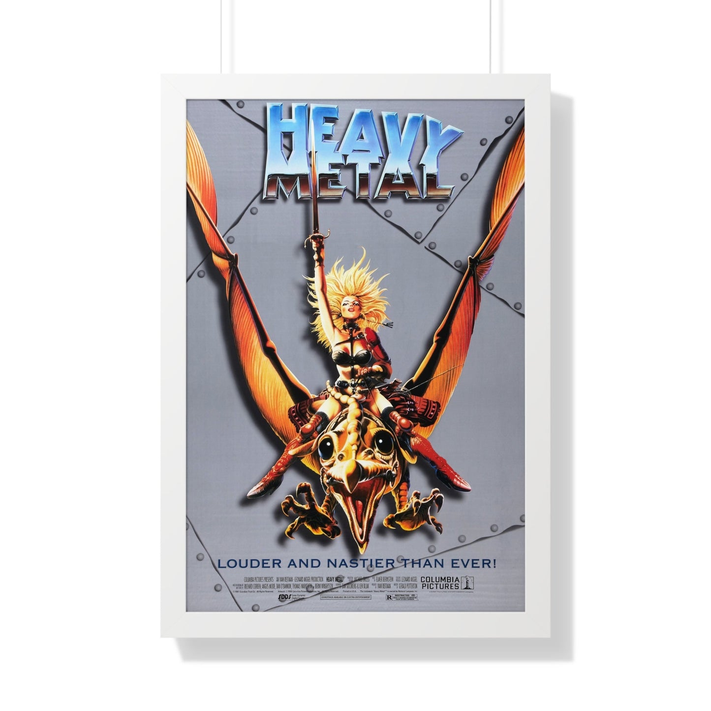 HEAVY METAL (RERELEASE) 1981 - Framed Movie Poster-20" x 30"-The Sticker Space