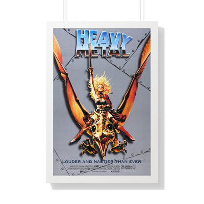 HEAVY METAL (RERELEASE) 1981 - Framed Movie Poster-20" x 30"-The Sticker Space