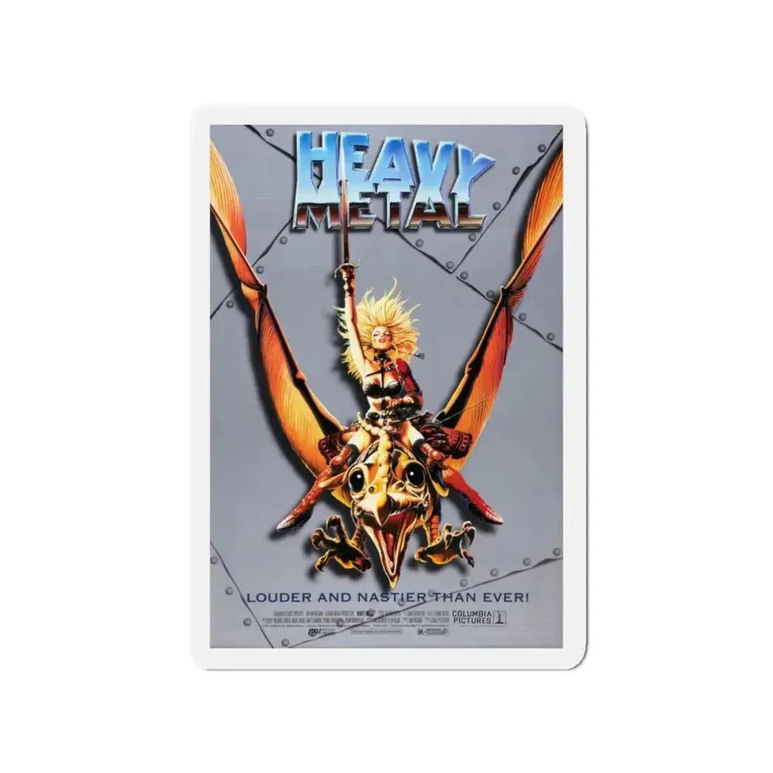 HEAVY METAL (RERELEASE) 1981 Movie Poster - Refrigerator Magnet - The Sticker Space