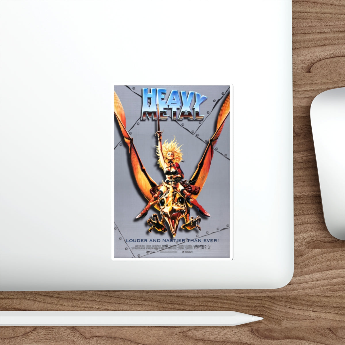 HEAVY METAL (RERELEASE) 1981 Movie Poster STICKER Vinyl Die-Cut Decal-The Sticker Space