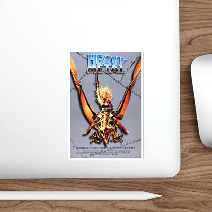 HEAVY METAL (RERELEASE) 1981 Movie Poster STICKER Vinyl Die-Cut Decal-The Sticker Space