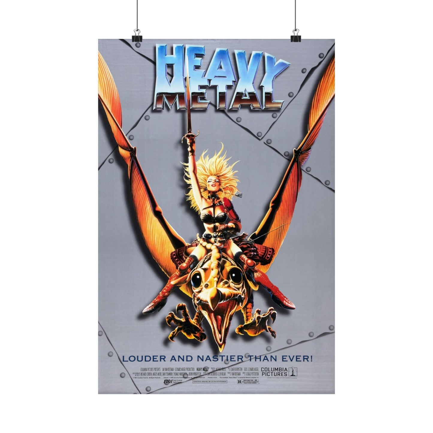 HEAVY METAL (RERELEASE) 1981 - Paper Movie Poster-16″ x 24″-The Sticker Space