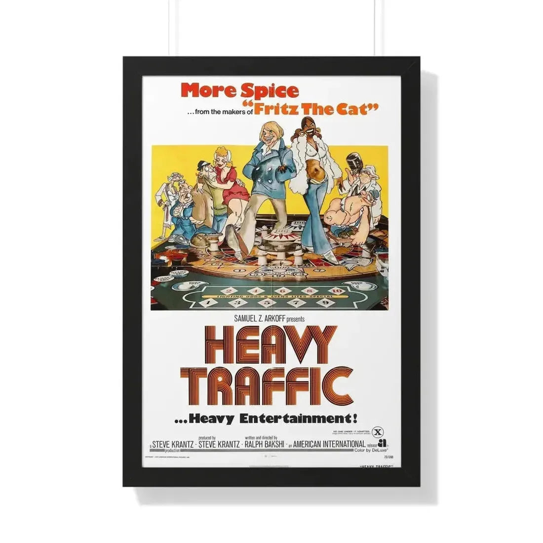HEAVY TRAFFIC 1973 - Framed Movie Poster - The Sticker Space