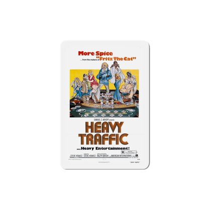 Heavy Traffic 1973 Movie Poster Die-Cut Magnet-3 Inch-The Sticker Space