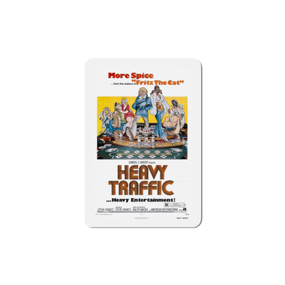 Heavy Traffic 1973 Movie Poster Die-Cut Magnet-5 Inch-The Sticker Space