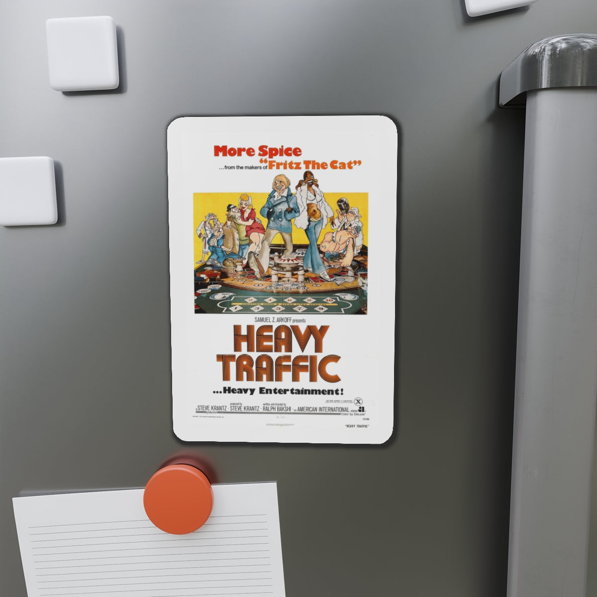 HEAVY TRAFFIC 1973 Movie Poster - Die-Cut Magnet-The Sticker Space