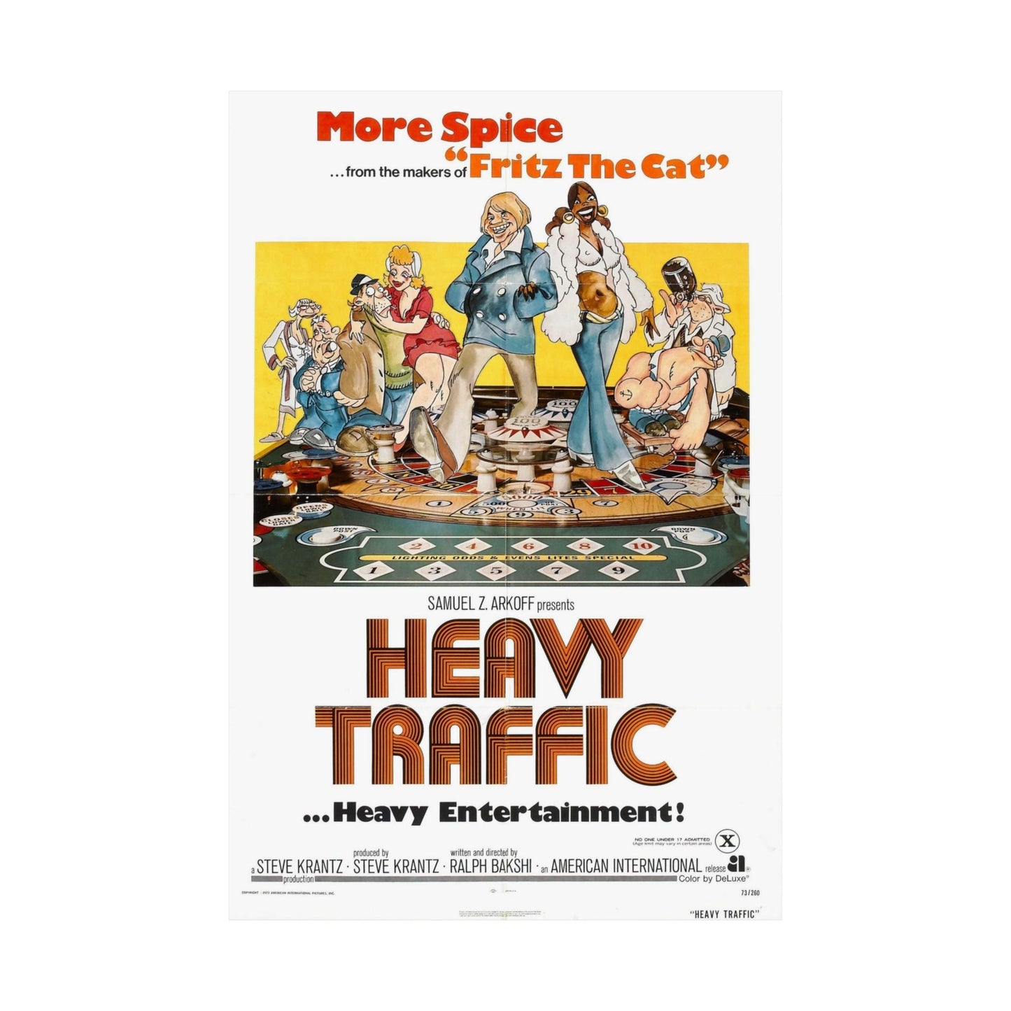 HEAVY TRAFFIC 1973 - Paper Movie Poster-The Sticker Space