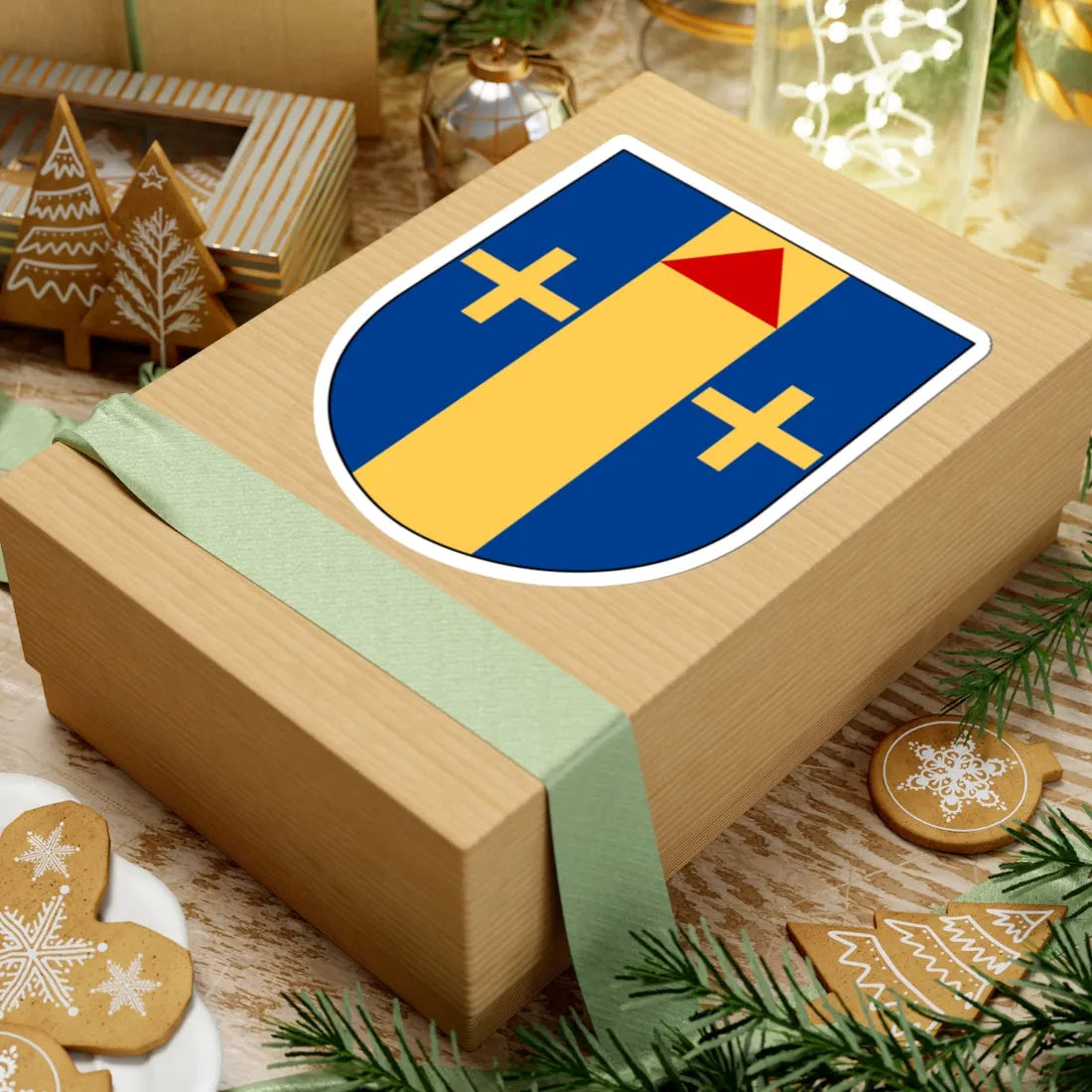 Heda församling vapen (Sweden) (Coat of Arms) STICKER Vinyl Kiss-Cut Decal - The Sticker Space