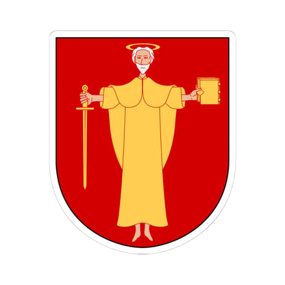 Hedemora landskommun vapen (Sweden) (Coat of Arms) STICKER Vinyl Kiss-Cut Decal 4 Inch White - The Sticker Space