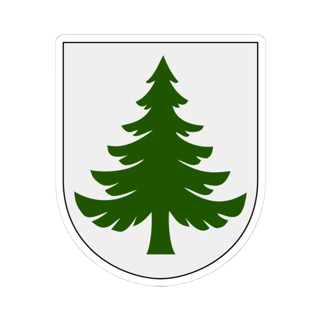 Hedemora vapen (Sweden) (Coat of Arms) STICKER Vinyl Kiss-Cut Decal 4 Inch White - The Sticker Space