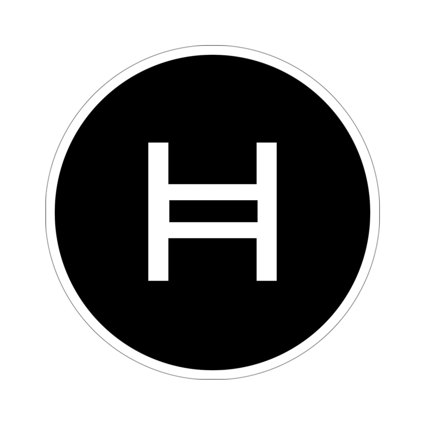 HEDERA HASHGRAPH HBAR (Cryptocurrency) STICKER Vinyl Die-Cut Decal-4 Inch-The Sticker Space