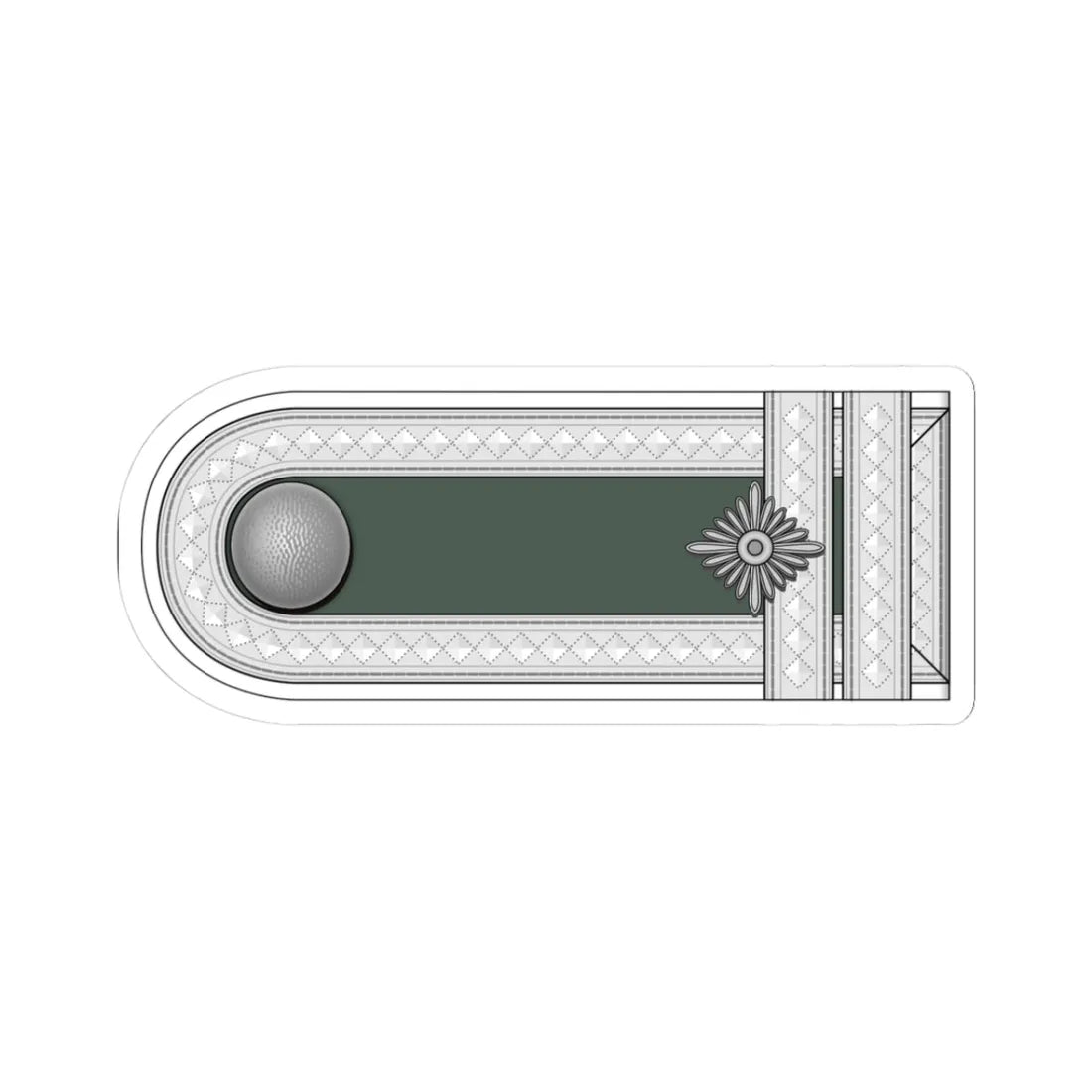 Heer Fahnenjunker Feldwebel h (Germany) (Military Rank) STICKER Vinyl Kiss-Cut Decal 3 Inch White - The Sticker Space
