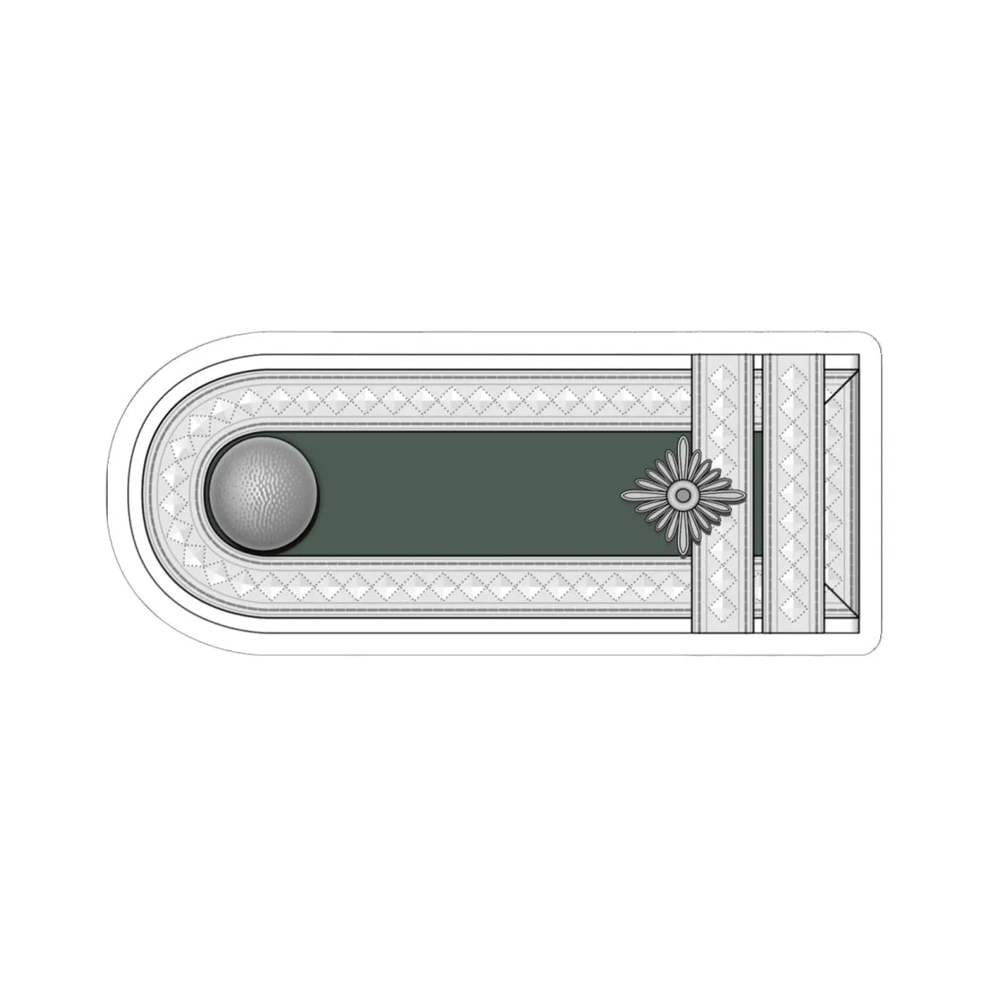 Heer Fahnenjunker Feldwebel h (Germany) (Military Rank) STICKER Vinyl Kiss-Cut Decal 6 Inch White - The Sticker Space