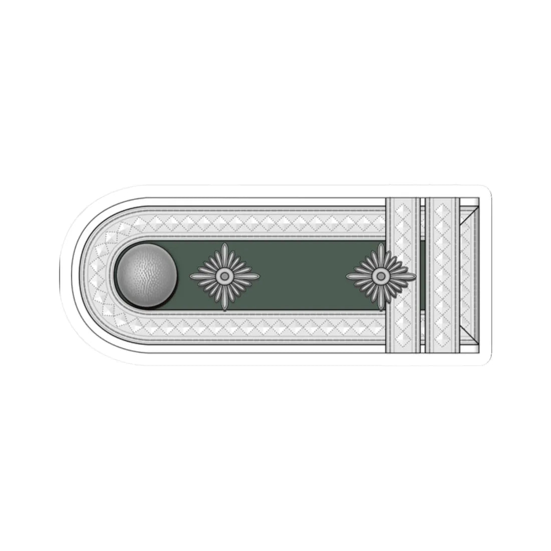 Heer Fahnenjunker Oberfeldwebel h (Germany) (Military Rank) STICKER Vinyl Kiss-Cut Decal 2 Inch White - The Sticker Space