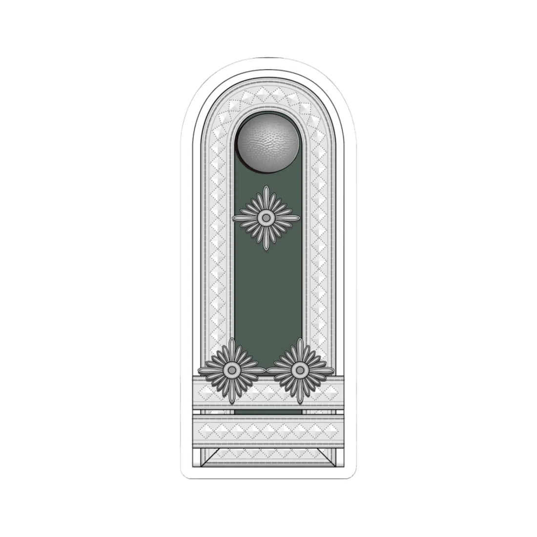 Heer Fahnenjunker Stabsfeldwebel (Germany) (Military Rank) STICKER Vinyl Kiss-Cut Decal 3 Inch White - The Sticker Space